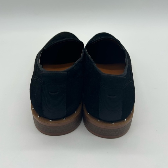 Franco Sarto Jeela Black Suede Loafers Women’s Sz 7 Leather Upper New With Box - Picture 6 of 11